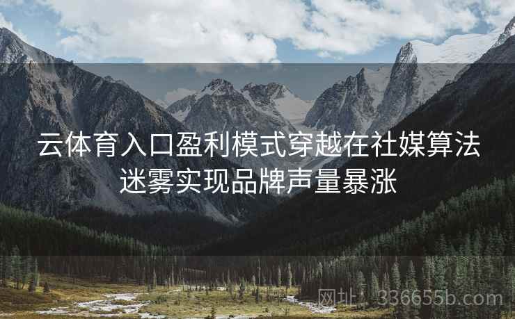 云体育入口盈利模式穿越在社媒算法迷雾实现品牌声量暴涨