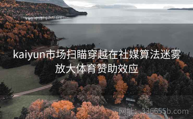 kaiyun市场扫瞄穿越在社媒算法迷雾放大体育赞助效应