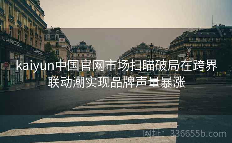 kaiyun中国官网市场扫瞄破局在跨界联动潮实现品牌声量暴涨