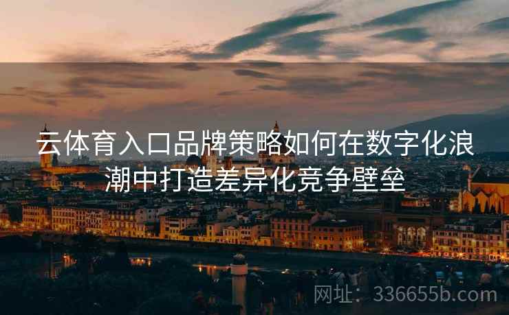云体育入口品牌策略如何在数字化浪潮中打造差异化竞争壁垒